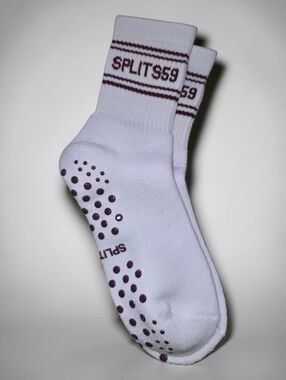 SPLITs59 White Crew Socks M/L (SOK2) NEW